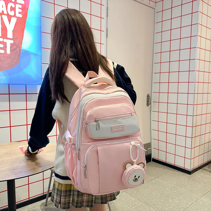 KINMAC Nylon Backpack Regular Unisex Multicolor-16