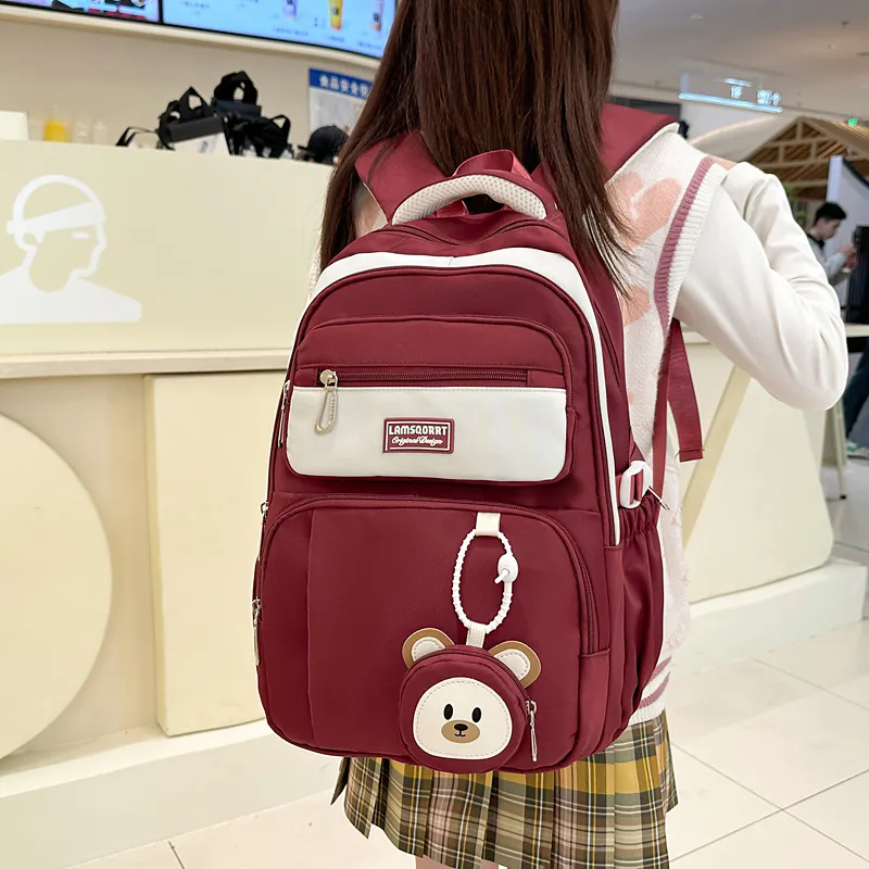 KINMAC Nylon Backpack Regular Unisex Multicolor-25