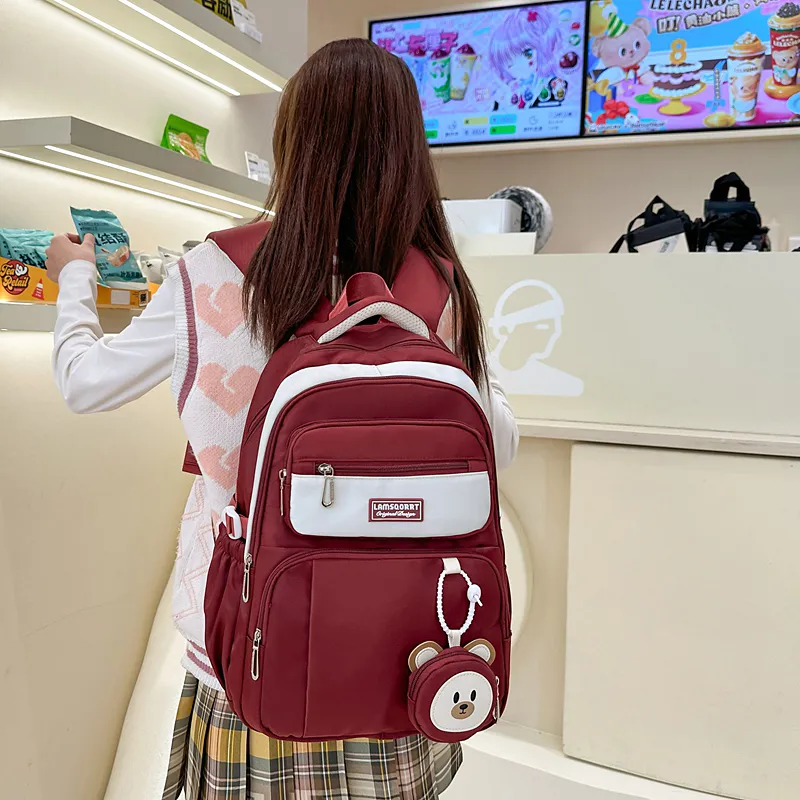 KINMAC Nylon Backpack Regular Unisex Multicolor-24