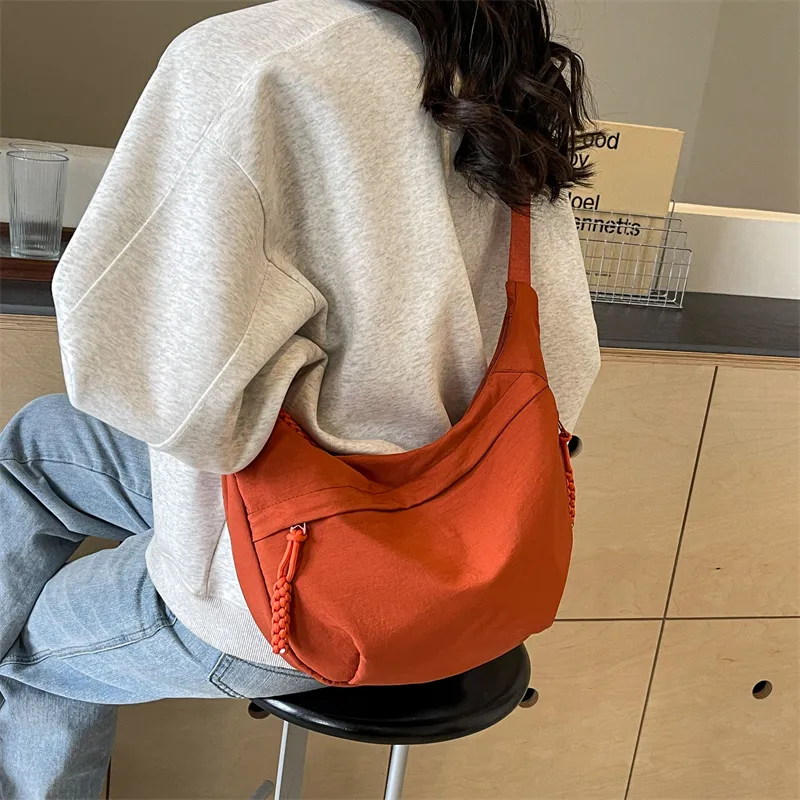 PULUWIRR Nylon Shoulder Bag, Crossbody Bag Regular Unisex Multicolor-29