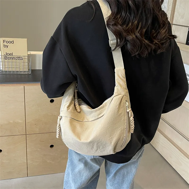 PULUWIRR Nylon Shoulder Bag, Crossbody Bag Regular Unisex Multicolor-6