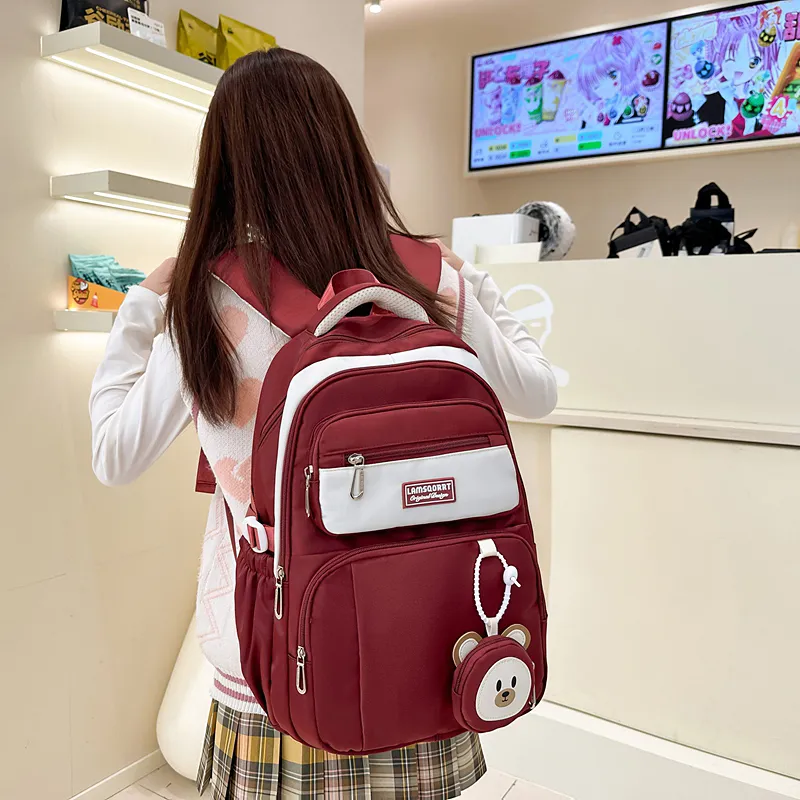 KINMAC Nylon Backpack Regular Unisex Multicolor-26