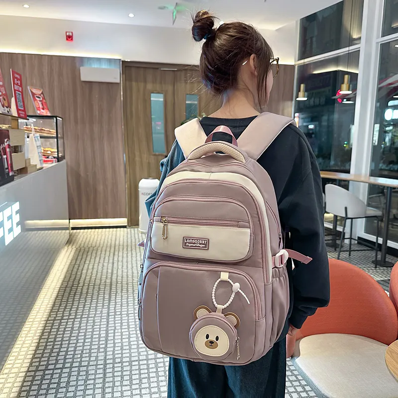 KINMAC Nylon Backpack Regular Unisex Multicolor-31