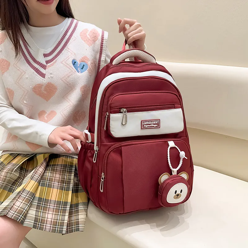 KINMAC Nylon Backpack Regular Unisex Multicolor-22