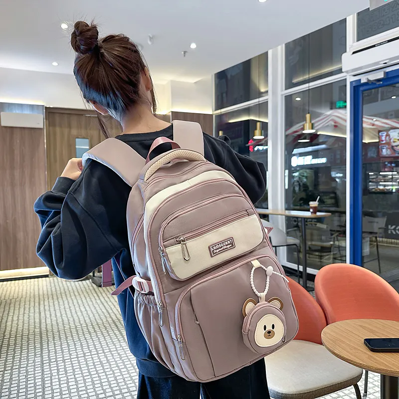KINMAC Nylon Backpack Regular Unisex Multicolor-34