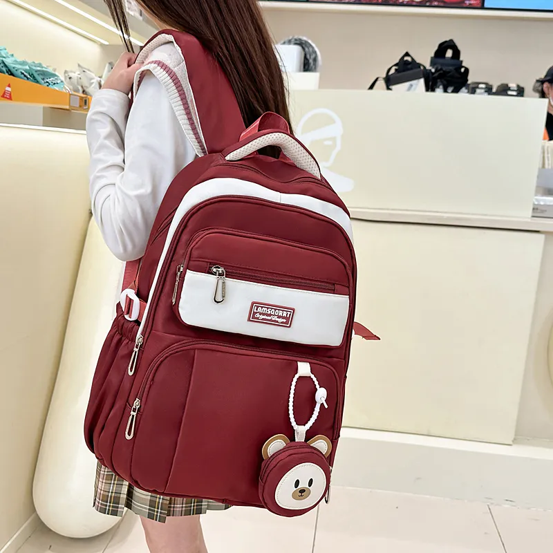 KINMAC Nylon Backpack Regular Unisex Multicolor-23