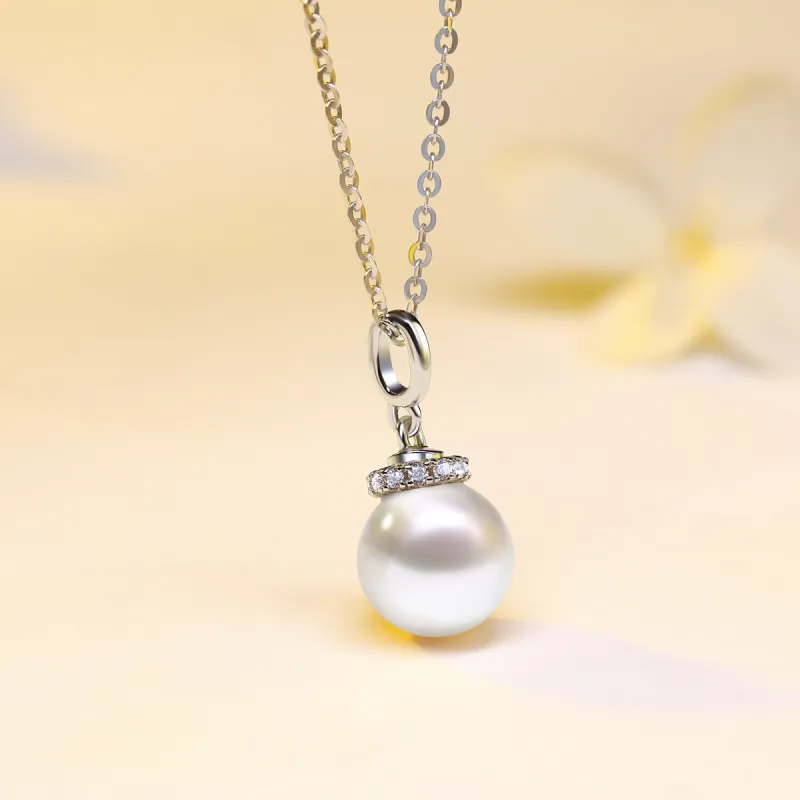MARIANNY Saltwater Pearl Pendants Women's White-3