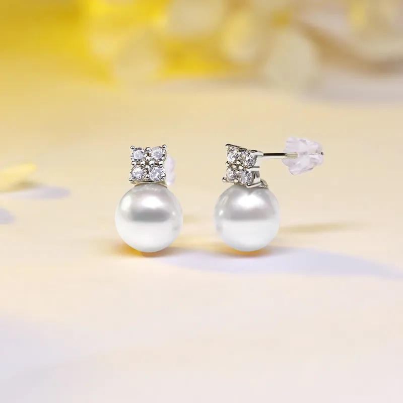 MARIANNY Saltwater Pearl Stud Earrings Women's-1