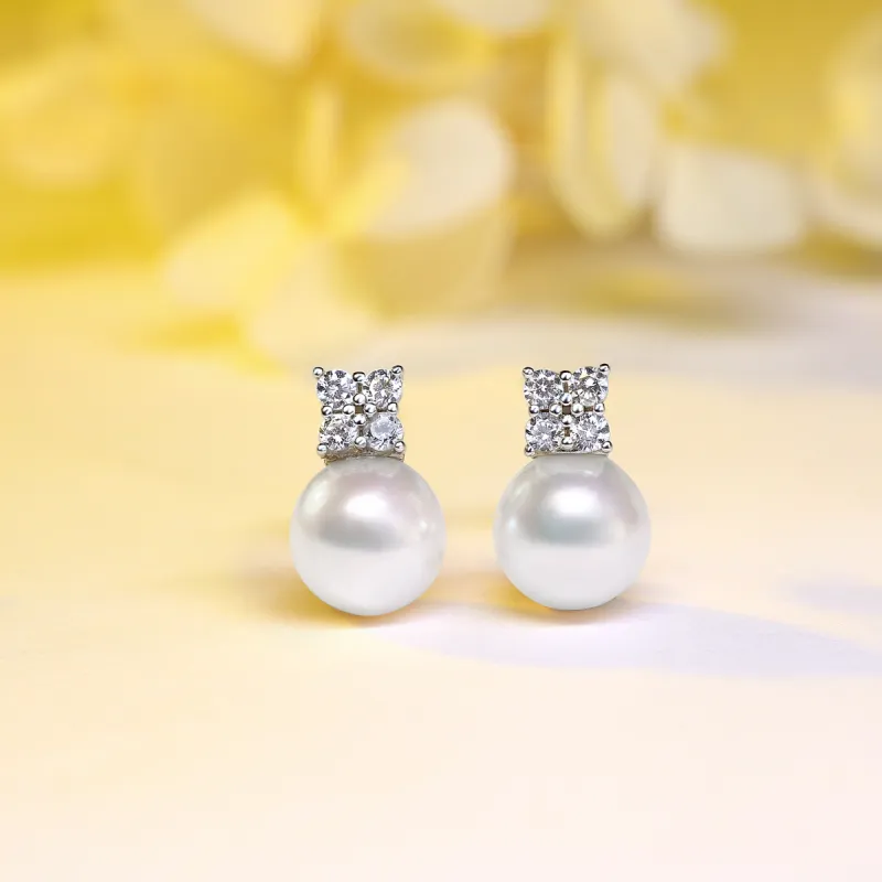 MARIANNY Saltwater Pearl Stud Earrings Women's-3