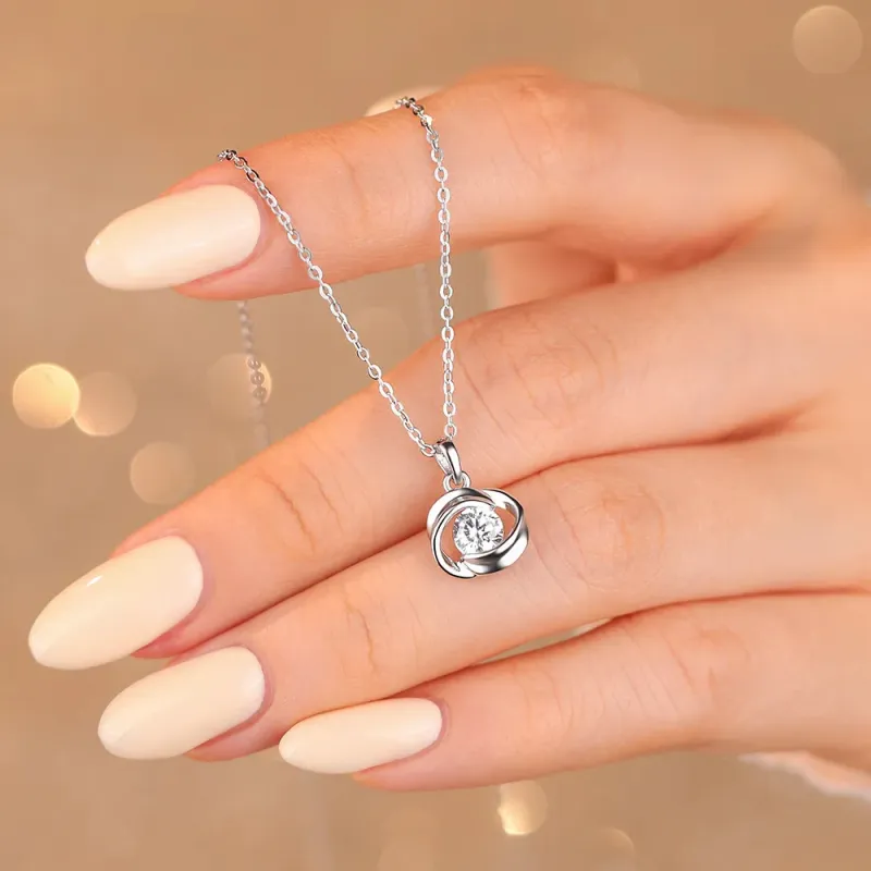 JINGFAN Sterling Silver Necklaces Women's Silver-2