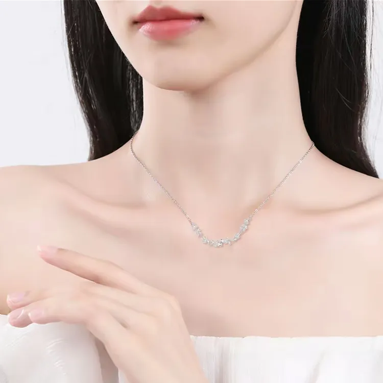 JINGFAN Sterling Silver S999 Necklaces Women's-3