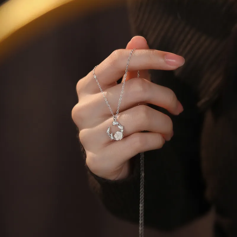 JINGFAN 999 Fine Silver Necklaces Women's-2