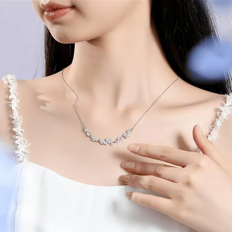 JINGFAN Sterling Silver S999 Necklaces Women's-2