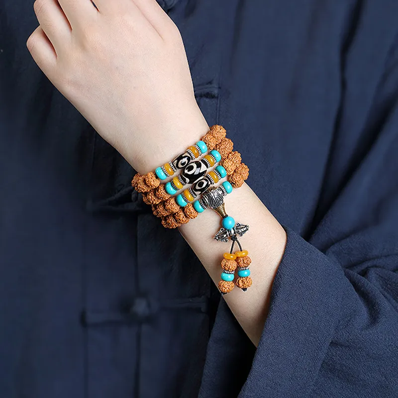 JINGFAN King Kong Bodhi Seeds Bracelets Unisex-4