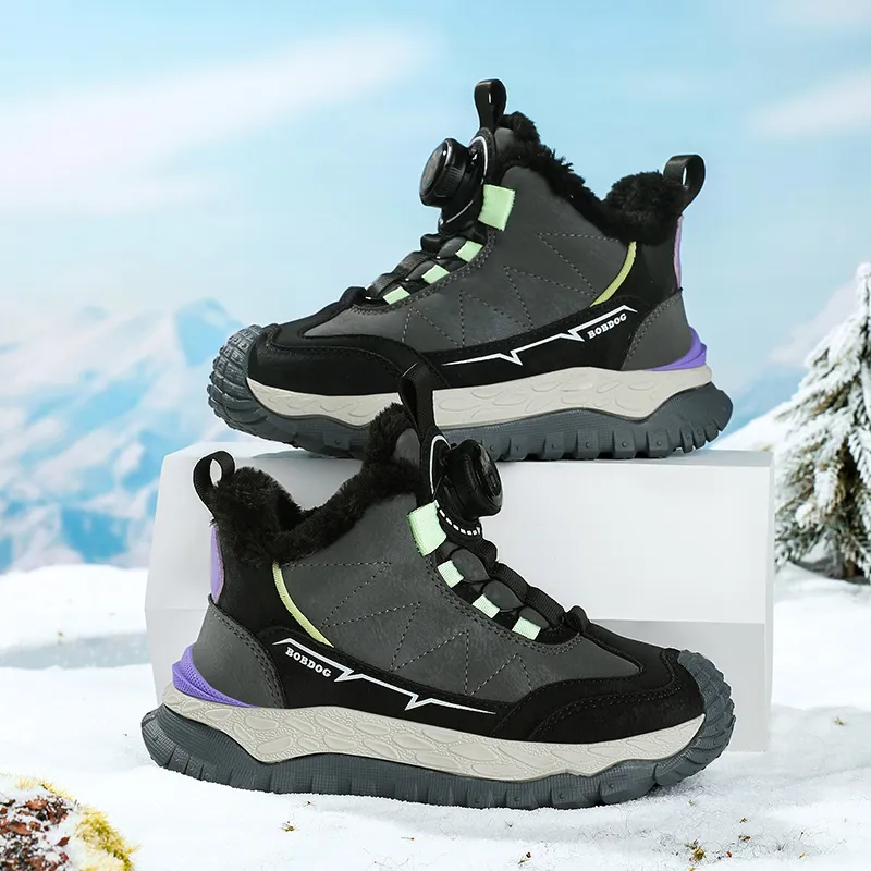 BOBDOG Anti Slip And Wear Resistant Warm Kids' Running Shoes Kids'-8