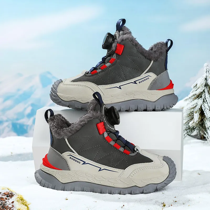 BOBDOG Anti Slip And Wear Resistant Warm Kids' Running Shoes Kids'-13