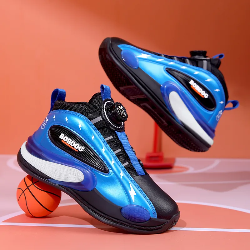 BOBDOG Slip Resistant Cushioning Rebound Children's Basketball Shoes Kids'-3