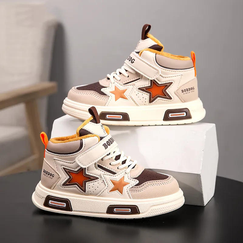 BOBDOG Slip-Resistant Anti-Kick Wear-Resistant Warm Kids' Skateboarding Shoes Kids'-7