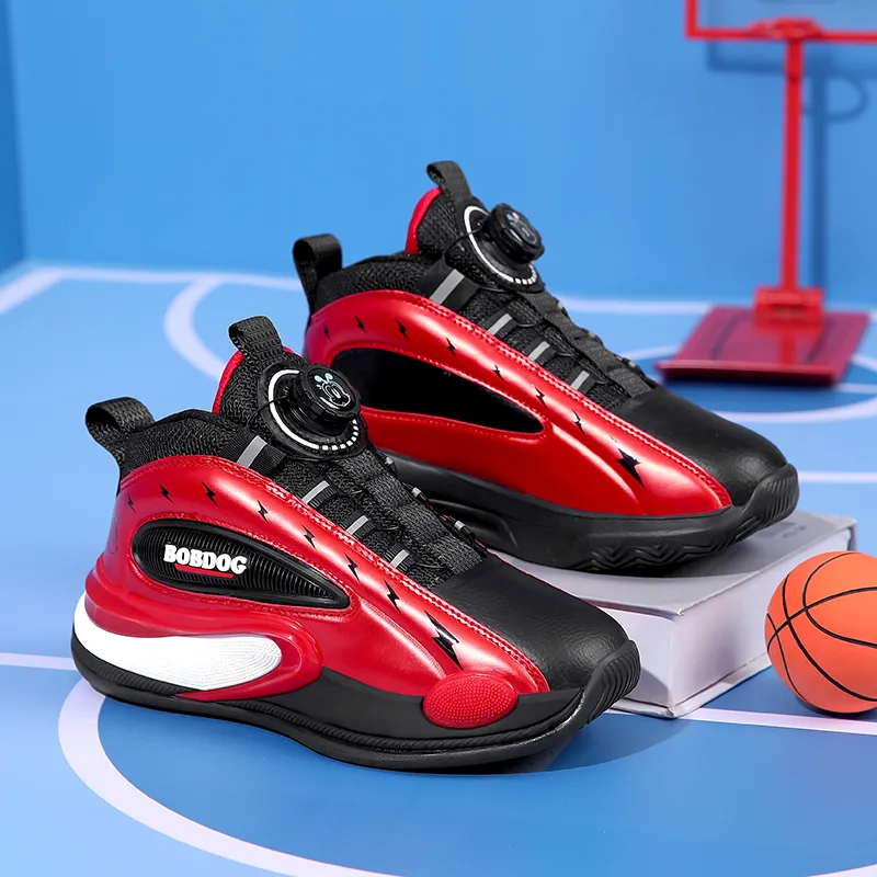 BOBDOG Slip Resistant Cushioning Rebound Children's Basketball Shoes Kids'-7