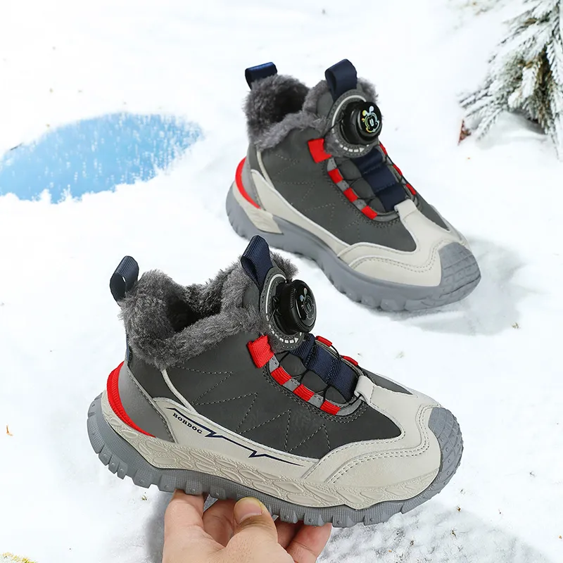 BOBDOG Anti Slip And Wear Resistant Warm Kids' Running Shoes Kids'-11