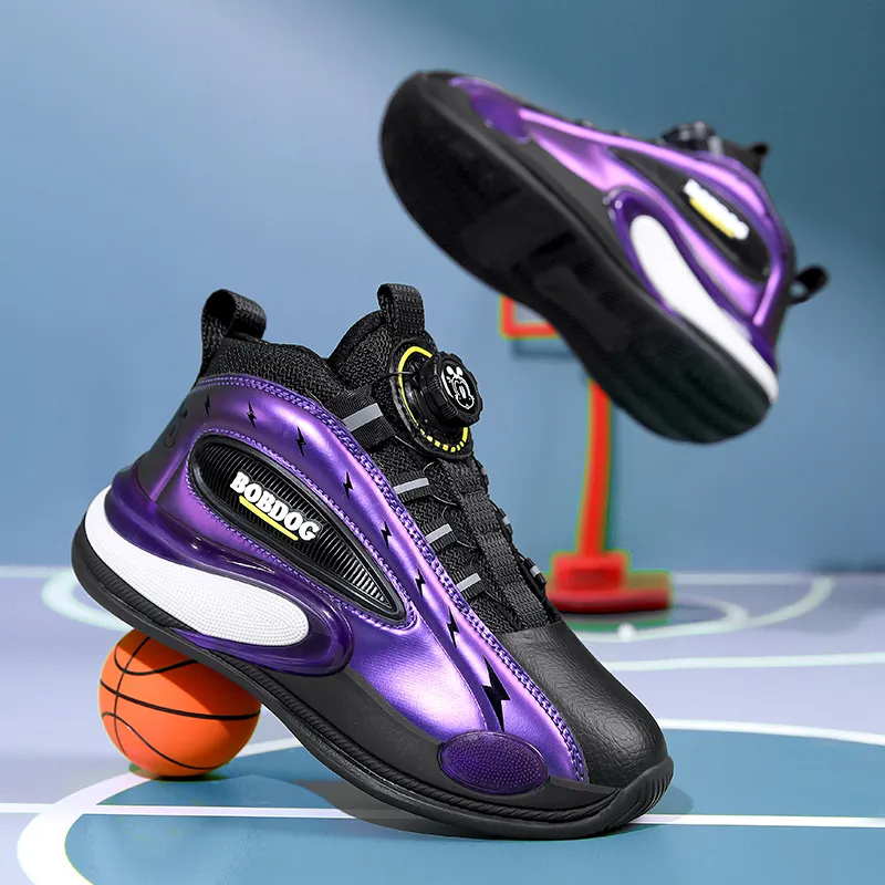 BOBDOG Slip Resistant Cushioning Rebound Children's Basketball Shoes Kids'-13