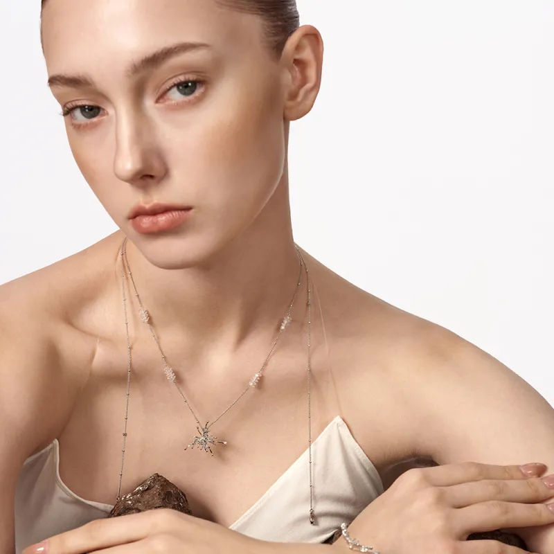BOONEE White Gold Plated Copper Necklaces Women's-3