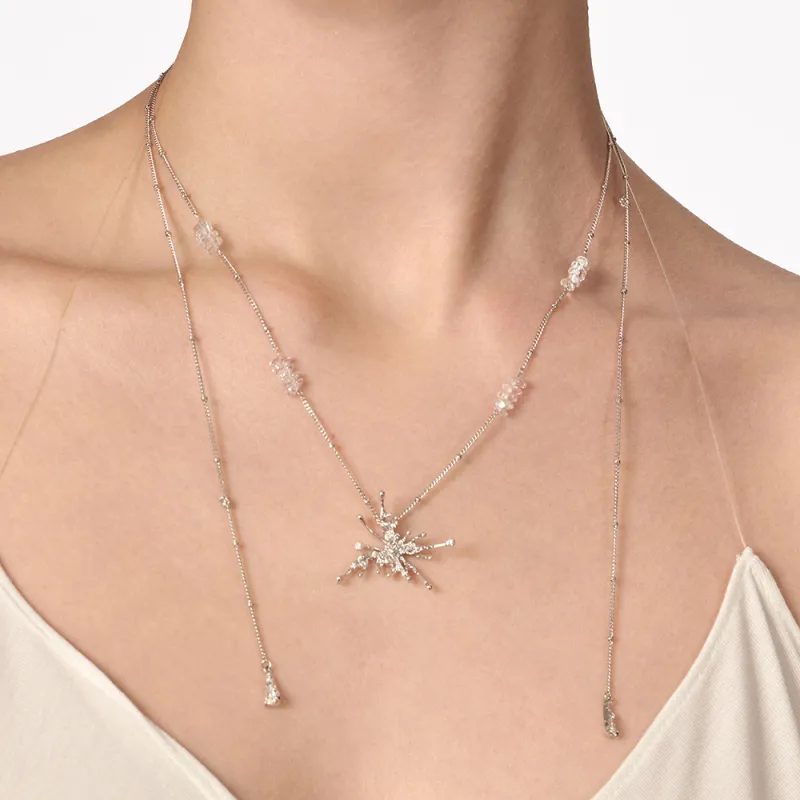 BOONEE White Gold Plated Copper Necklaces Women's-4
