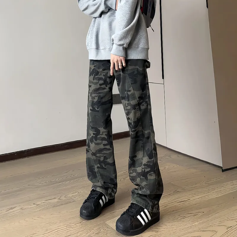 KETE ADER Cargo Pants Unisex Camouflage-1