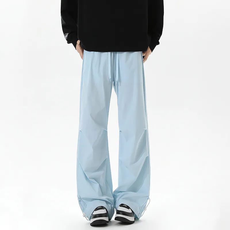 KETE ADER Casual Pants Unisex Haze Blue-14