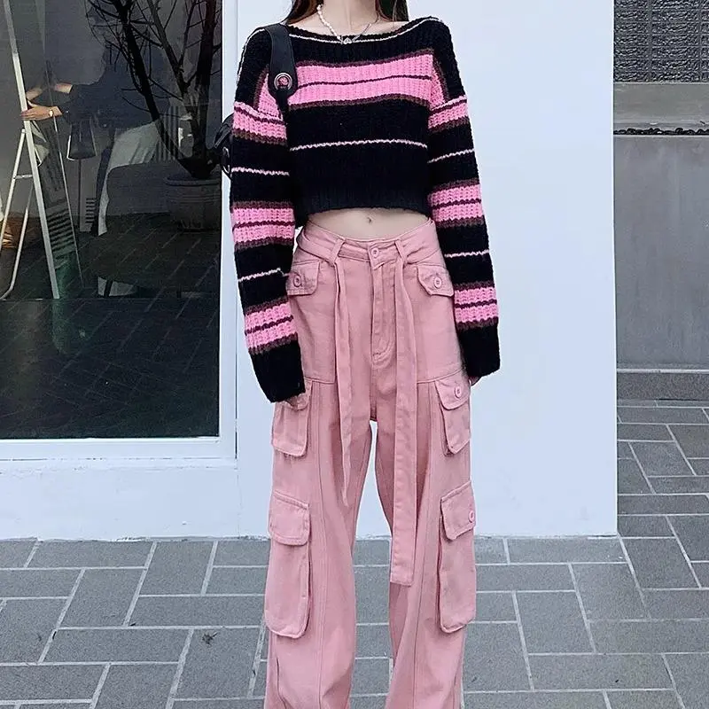 PAIN OR PLEASURE Knitwear Women's Pink Black-2