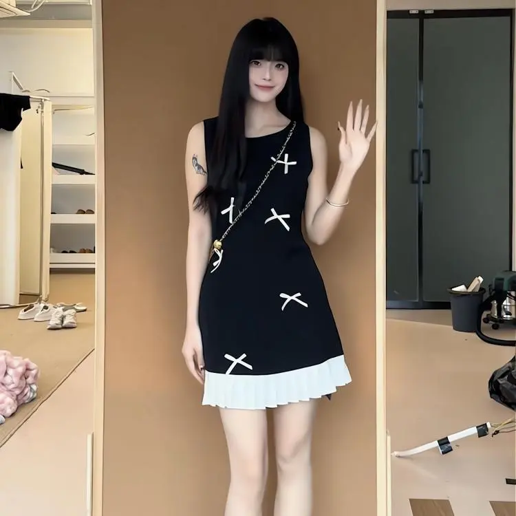 PAIN OR PLEASURE Sleeveless Dress Women's Black-5