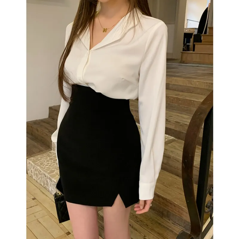 PAIN OR PLEASURE Casual Short Skirts Women's Black-4