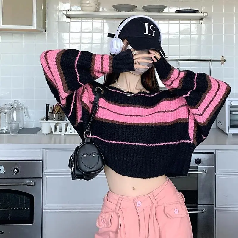 PAIN OR PLEASURE Knitwear Women's Pink Black-6