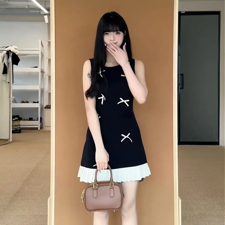 PAIN OR PLEASURE Sleeveless Dress Women's Black-4