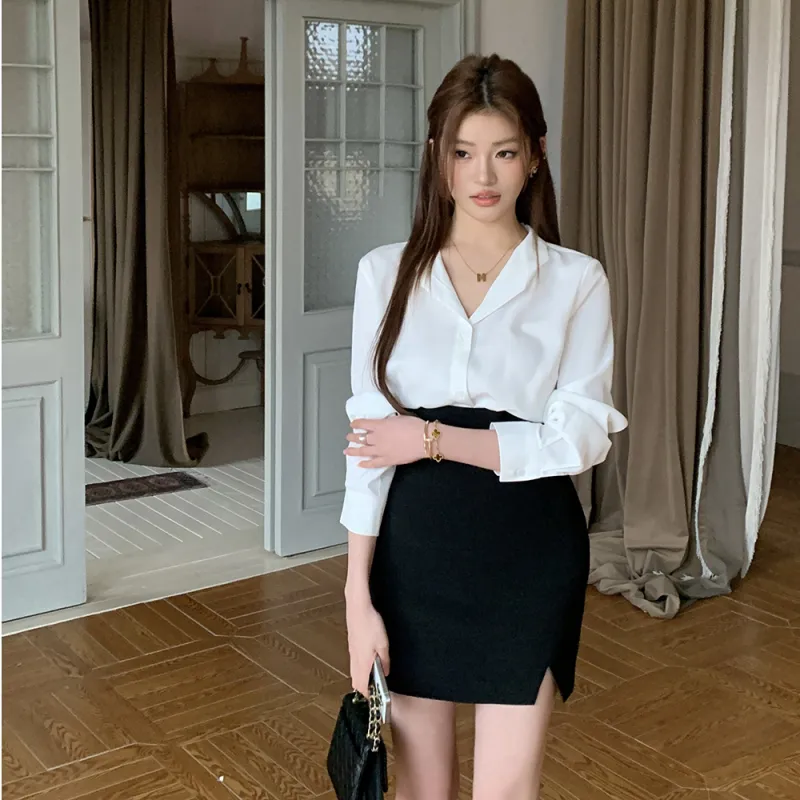 PAIN OR PLEASURE Casual Short Skirts Women's Black-2