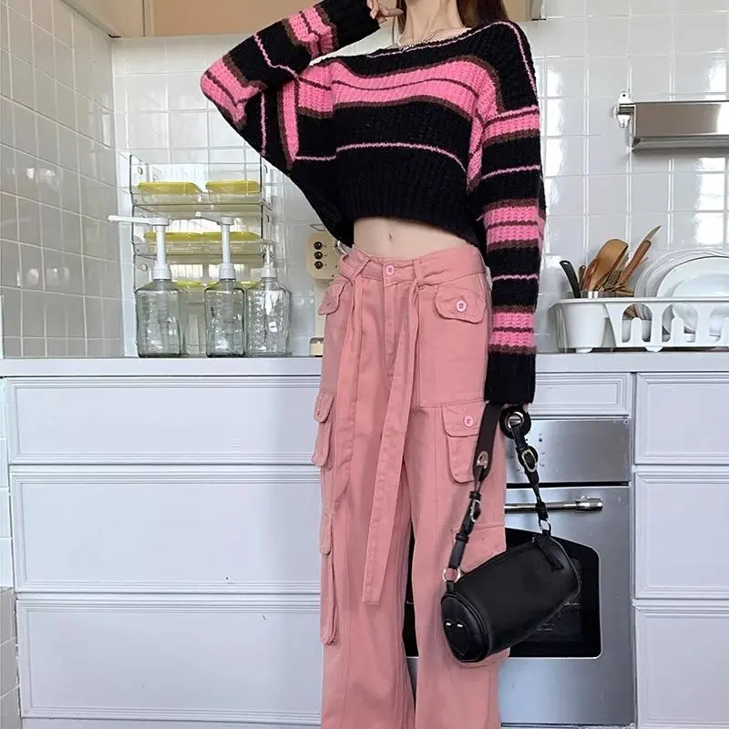 PAIN OR PLEASURE Knitwear Women's Pink Black-10