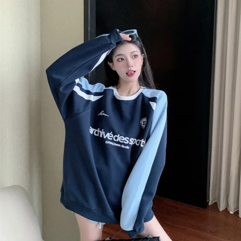 PAIN OR PLEASURE Spring Sweatshirt Women's Blue-3