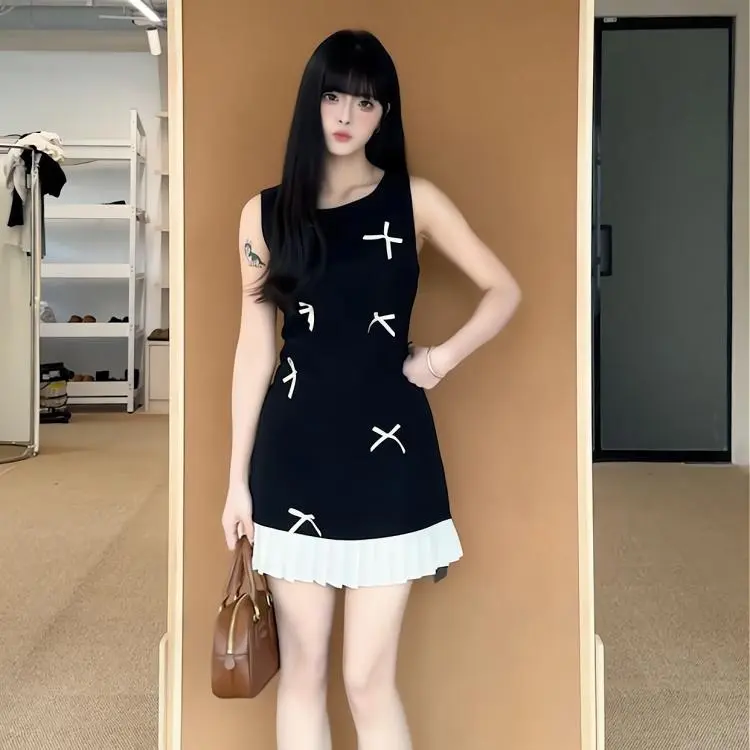 PAIN OR PLEASURE Sleeveless Dress Women's Black-2