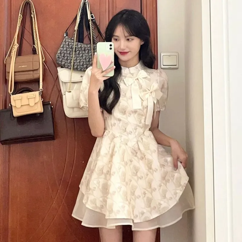 PAIN OR PLEASURE Short Sleeved Dresses Women's Image Color-5