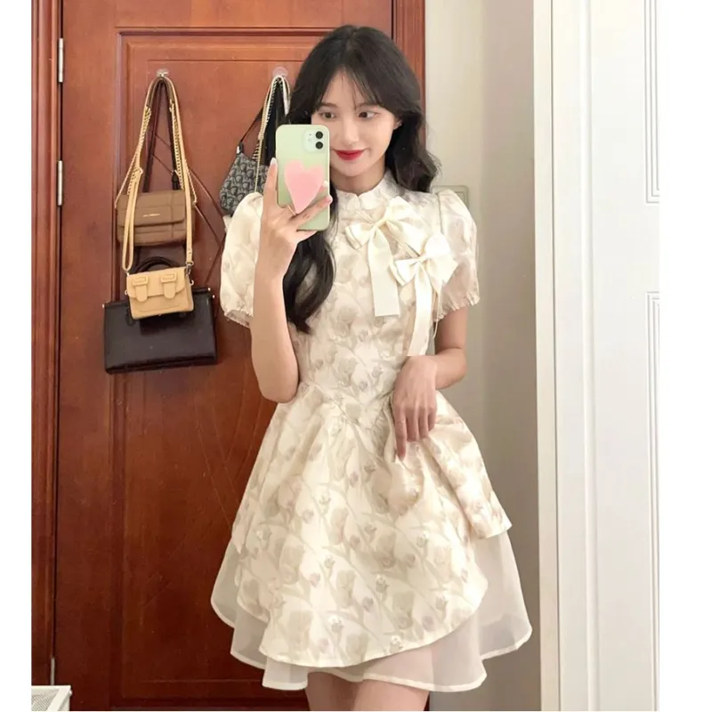 PAIN OR PLEASURE Short Sleeved Dresses Women's Image Color-3
