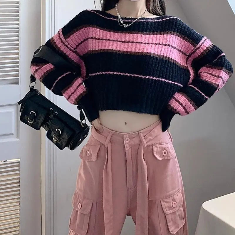 PAIN OR PLEASURE Knitwear Women's Pink Black-12