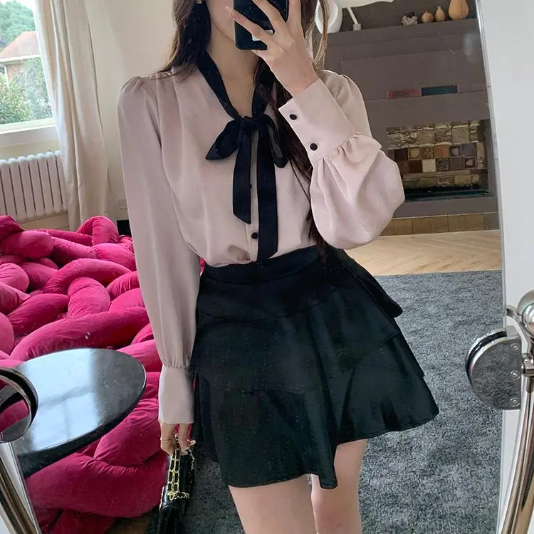 PAIN OR PLEASURE Casual Short Skirts Women's Black-4