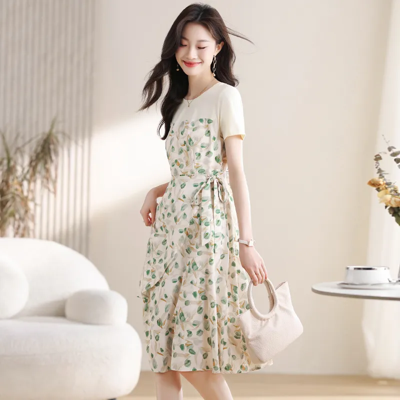 PAIN OR PLEASURE SS25 Short Sleeved Dresses Women's Green-4