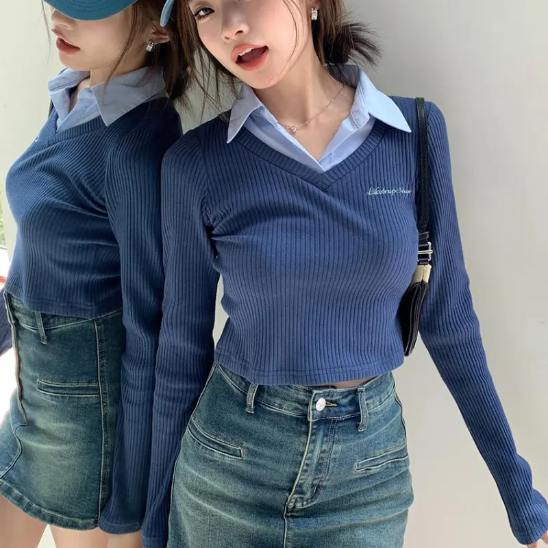 PAIN OR PLEASURE Knitwear Women's Blue-2