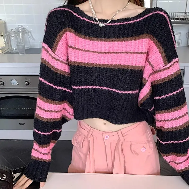 PAIN OR PLEASURE Knitwear Women's Pink Black-7