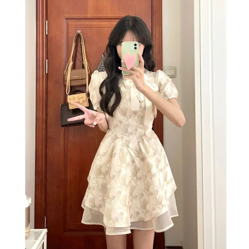 PAIN OR PLEASURE Short Sleeved Dresses Women's Image Color-4
