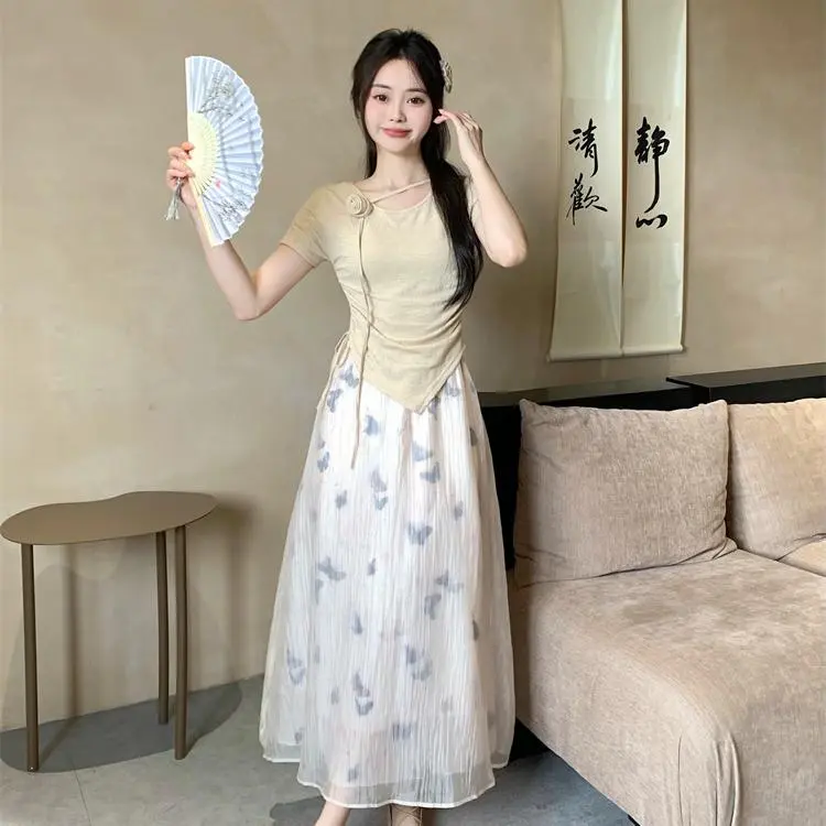 PAIN OR PLEASURE Summer Skirt Set Women's-2