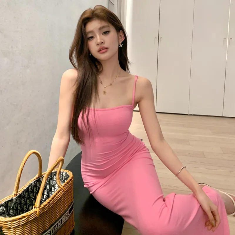 PAIN OR PLEASURE Summer Slip Dresses Women's-2