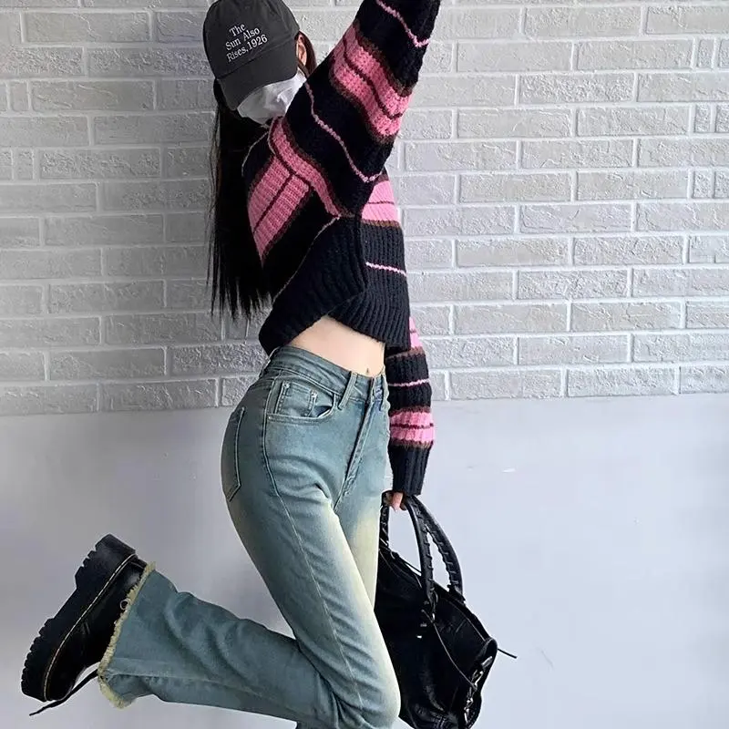 PAIN OR PLEASURE Knitwear Women's Pink Black-18