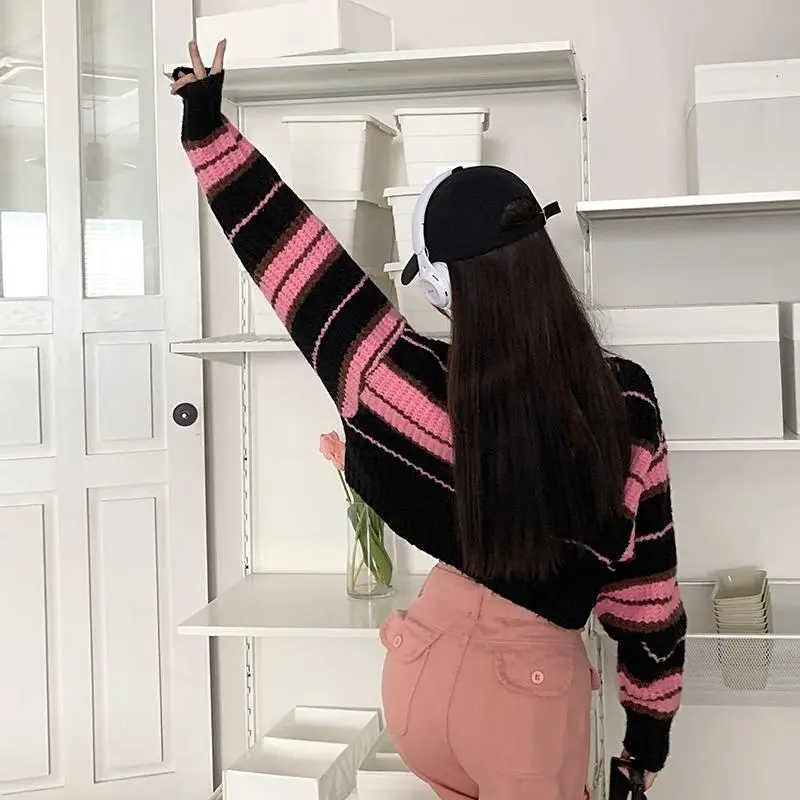 PAIN OR PLEASURE Knitwear Women's Pink Black-11